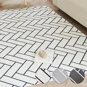 [모두의러그]헤링본 생활방수 러그 먼지없는 사계절 카페트 거실 대형 170X230