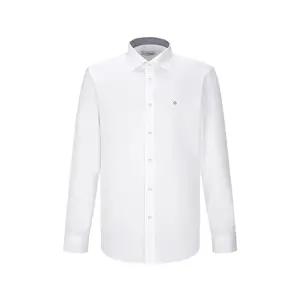 [듀퐁] 사틴 배색 362 컴포터블 셔츠 화이트 SE4FM21LS362SWH