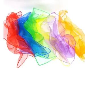 저글링 연습 컬러 스카프 6p 놀이천 꼬리잡기수건