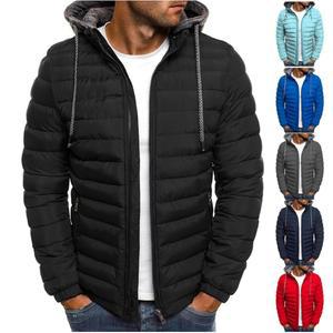 Rkwins 남성용 경량 패딩 후드 캐주얼 퀼팅 코트 플리스 안감 재킷 따뜻한 아웃웨어