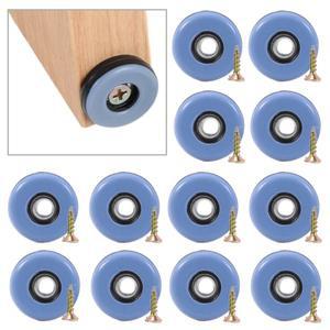 20Pcs 19mm 가구 발 슬라이더 패드 나사 라운드 Anti-Slip 자동 테이블 의자 다리 홈 소파 보호 매트
