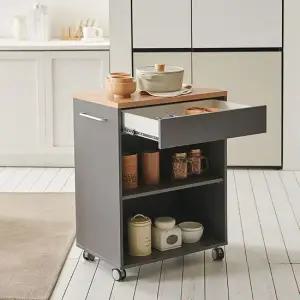 나무뜰 올리브 서랍형 조리대 이동식 홈바 MWF224C (착불)