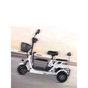 전동 세발자전거 출퇴근용 경량 삼륜 스쿠터 자토바이 스쿠터(Q3/3인승/10A/35km)+언덕등반