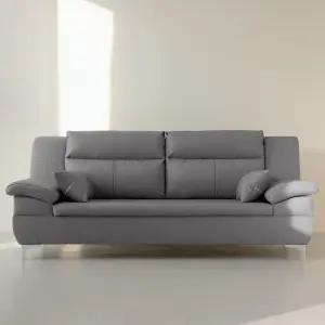 (롯데단독출시)시에라 천연 면피가죽 온열 황토볼 3인용 흙소파 DF926848