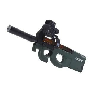 사격게임 p90 수정탄 전동건 소프트건 자동 벡터 젤리탄전동건 신형 개선품 돌격소총