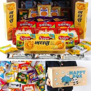 한봄 종합간식 과자 박스 선물 꾸러미 행사용 학교 학급 단체 1194341