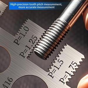 나사 공간 절약 측정 게이지 도구  비트 볼트 너트 공예 산업 및 가정용 피치 자