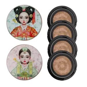 뷰티피플 철벽녀 쿠션 시즌15 나노 비타민 광천수 쿠션 파운데이션 본품2+리필4 세트