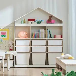 한샘 샘키즈 1단 수납책장 870 크림오트밀