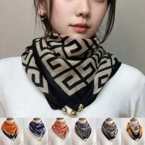 (무료배송) 고급스럽고 매력적인 패턴 자석 마그네틱 여성 스카프