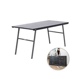 상판일체형 테이블 블랙 사무실 세니마 행사장 접이식 다용적 테이블체어