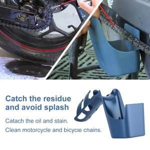 오토바이 자전거 오일 얼룩 보관 도구 상자 체인 클리너 차량 유지 보수를위한 안티 스플래시 세트