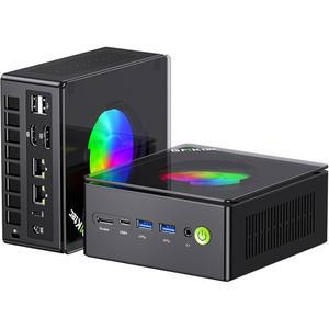 GMKtec 게이밍 미니 PC AMD Ryzen 9 8945HS (터보 5.1GHz) 32GB DDR5 2TB SSD, 컴퓨터 Oculink, 듀얼 NIC LAN 2.5G, WiFi 6, USB3.2, USB-C 4.0, BT5.2, DP, HDMI, 팬 Nucbox K11