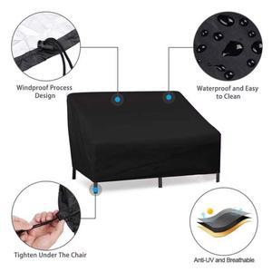 방수 야외 벤치 커버 정원 파티오 시트 가구 소파 의자 비 눈 먼지 보호대 210D