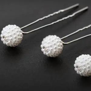 [콩심팥심]진주 올림머리 장식 뒤꽂이 핀 한복 머리 장식 헤어