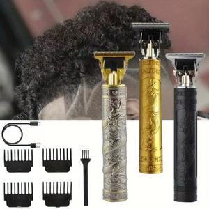 이발소용으로 설계된 고출력 전기 이발기, USB 충전으로 면도 및 트리밍에 이상적입니다.