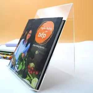 책 아크릴 도서 A4 관 잡지 투명 전시대 진열 패드스탠드 인테리어거치대 리플렛거치