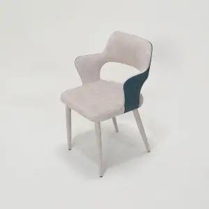 조야패브릭 주방 카페 테이블의자 1인용 팔걸이 식탁의자 그린