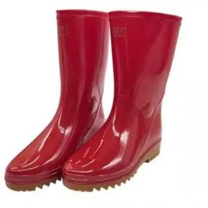 [라일리] Rly 요딩안전장화 낚시장화 여자용 적색 반장화 245