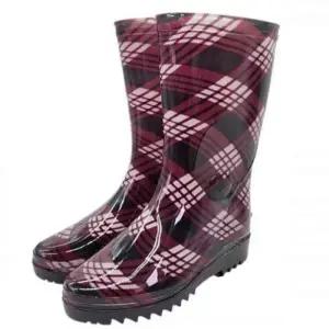 [라일리] Rly 낚시장화 선상장화 여자용 체크 반장화 245