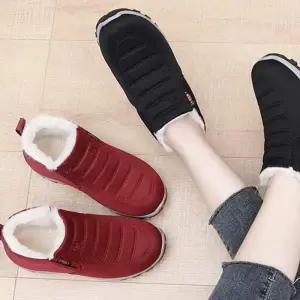 [라일리] Rly 겨울 털 방한 부츠 패딩 운동화 여자 슬립온 신