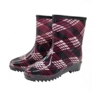 [라일리] Rly 낚시용장화 작업용장화 여자용 체크 단장화 240
