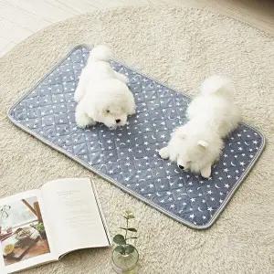 [눕자]눕자 카본 탄소 강아지 고양이 전기방석 네이비 특대형 50X90