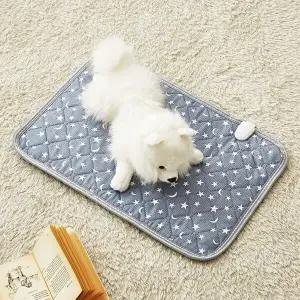 [눕자]눕자 카본 탄소 강아지 고양이 전기방석 네이비 중형 40X60