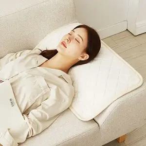 [눕자]눕자 다용도 카본 탄소 온열찜질기 소프트극세사 베이지 중형 40X60