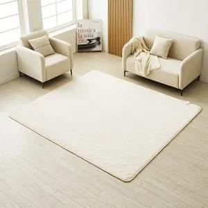 [눕자]눕자 카본 탄소매트 전기요장판 소프트극세사 베이지 슈퍼킹 230X200