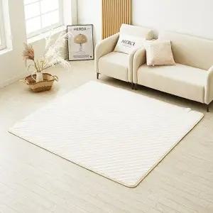 [눕자]눕자 카본 탄소매트 전기요장판 소프트극세사 베이지 라지킹 180X200