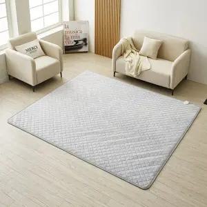 [눕자]눕자 카본 탄소매트 전기요장판 소프트극세사 그레이 슈퍼킹 230X200