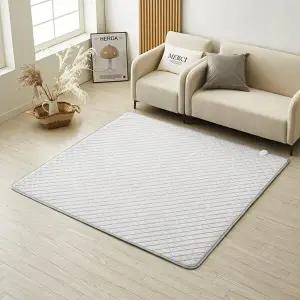 [눕자]눕자 카본 탄소매트 전기요장판 소프트극세사 그레이 라지킹 180X200