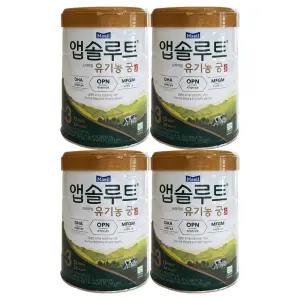 매일유업 앱솔루트 프리미엄 유기농 궁 분유 3단계 800g 4개 / 써클