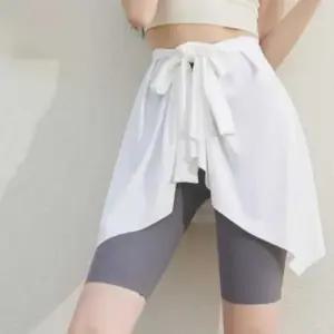 [아우트]레이스랩스커트 힙 커버 매듭 스커트 치마