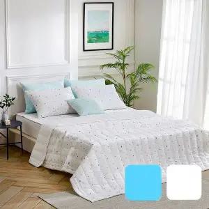 [골드스마일]포닌 리플 여름 냉감 누빔이불 Q 2컬러