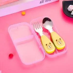 [골드스마일]어린이 스푼 유아 포크 수저 이유식 세트 이유식그릇 이유식용기
