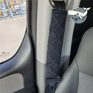 벨벳 안전벨트커버 블랙 통합형 차량용 소프트 안전벨트소품 안전벨트쿠션커버