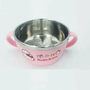 [골드스마일]헬로키티 이중용기 유아스텐 이유식기 스텐