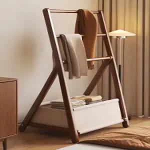 접이식 행거 원목 침실 선반 거치대 이동식 거실 파티션 벽걸이 멀티 드레스룸 옷걸이 인테리