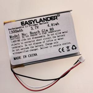Bosch 호환 Glm 80 레이저 거리 측정기용 3.7V 1300mAh 충전식 리튬 이온 폴리머 배터리