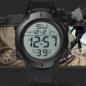 [다잇템]남성용 운동 검정 캐쥬얼 큰사이즈 시계