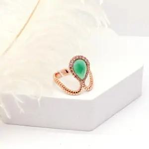 14k 그린오닉스 물방울 반지 OPGDR1124