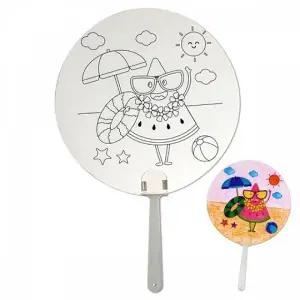 고품질 만들기대장-종이인쇄 부채-수박 (WFFKSJD)