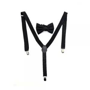ksr 남성 서스펜더 나비넥타이 세트 정장멜빵 촬영소품