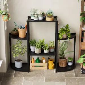 실내 화분선반 베란다 거실 화분대 화분 정리대 받침대 진열대 6단 9단