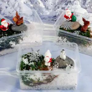 크리스마스 겨울 테라리움 만들기 DIY 키트(자연 감성 미니정원 만들기)