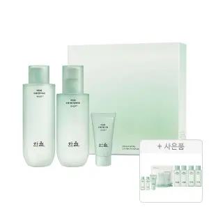 한율 어린쑥수분진정2종세트, 1개+증정(어린쑥 3종 키트, 1개+플루이드 18ml, 2개+토너 18ml, 2개)