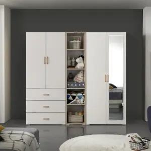 LPM 이음2000장롱세트CSM(3서랍옷장+400오픈선반장+거울옷장)