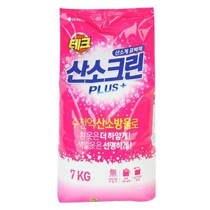 LG생활건강 산소크린 플러스 7kg 표백제 가루세제 세탁 빨래세제
